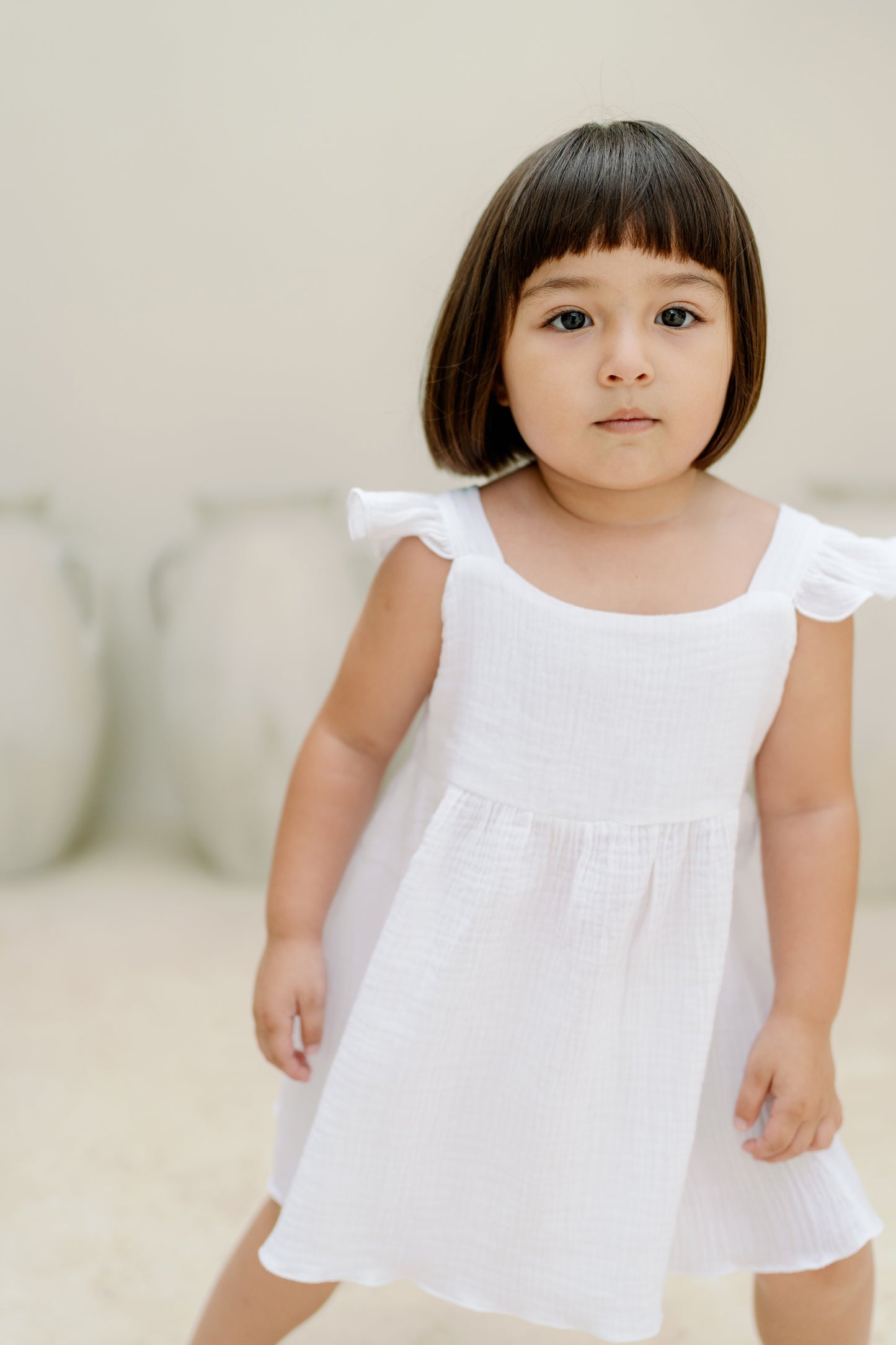 Pinafore Ruffle Dress