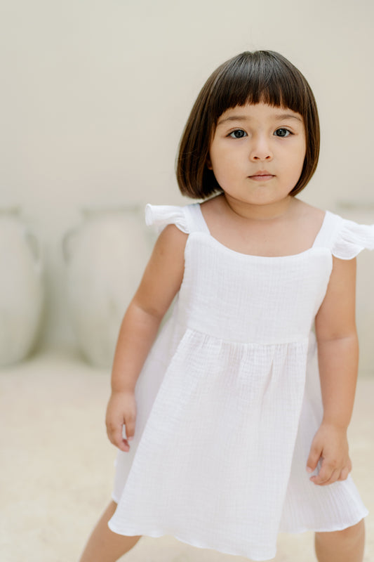 Pinafore Ruffle Dress