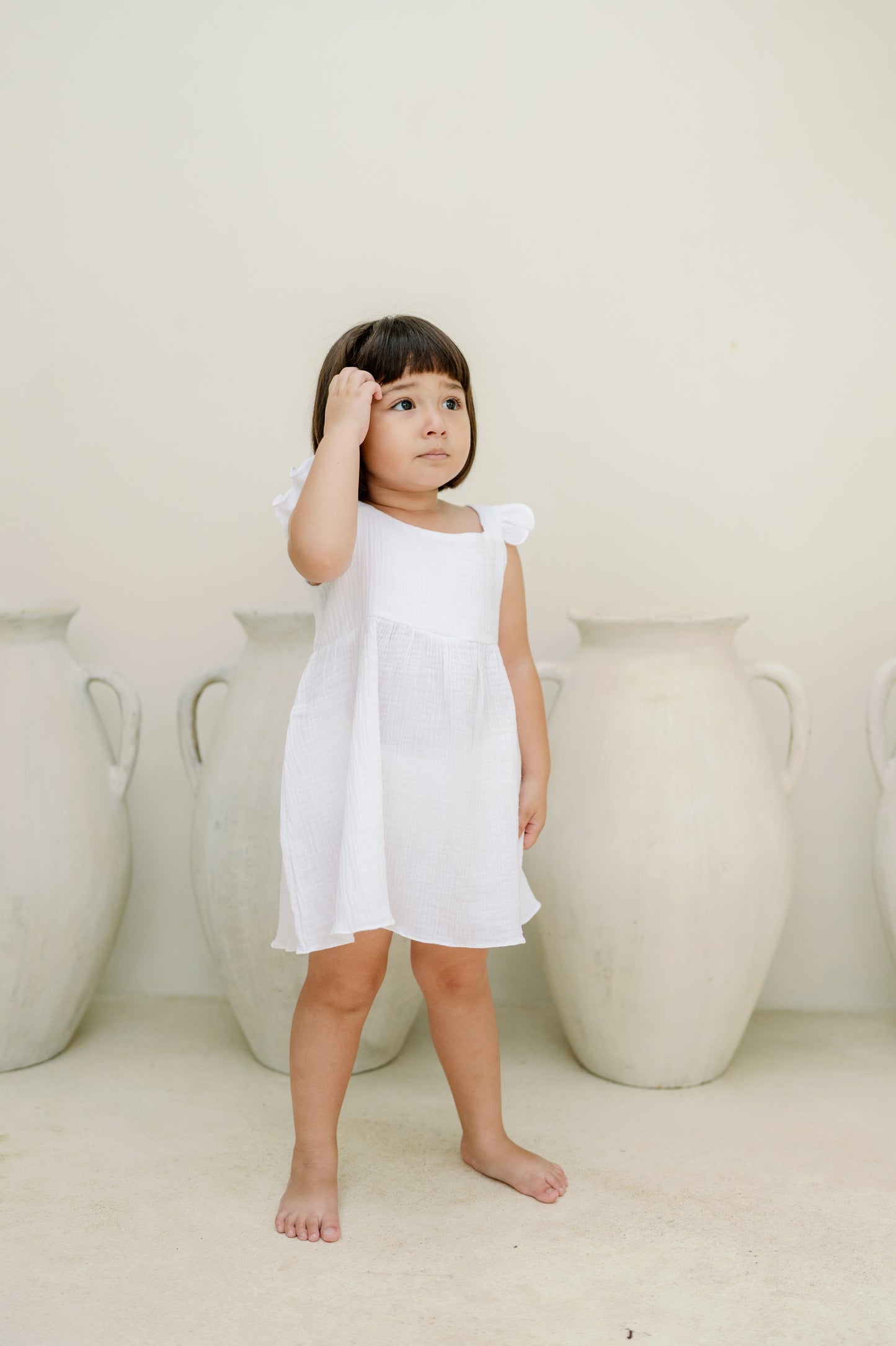 Pinafore Ruffle Dress
